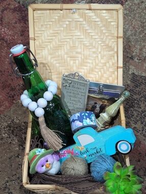 Basket Vignette...Full Of Goodies